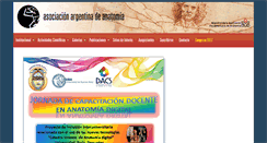 Desktop Screenshot of anatomia-argentina.org.ar